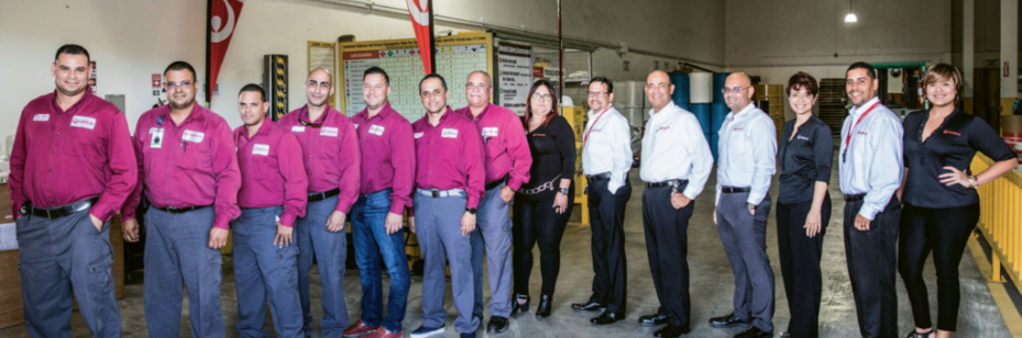 Operations team in Puerto Rico recognized by the Caribbean Business Journal Veolia Puerto Rico's waste management team.