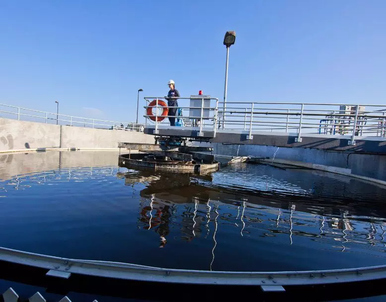 A wastewater facility
